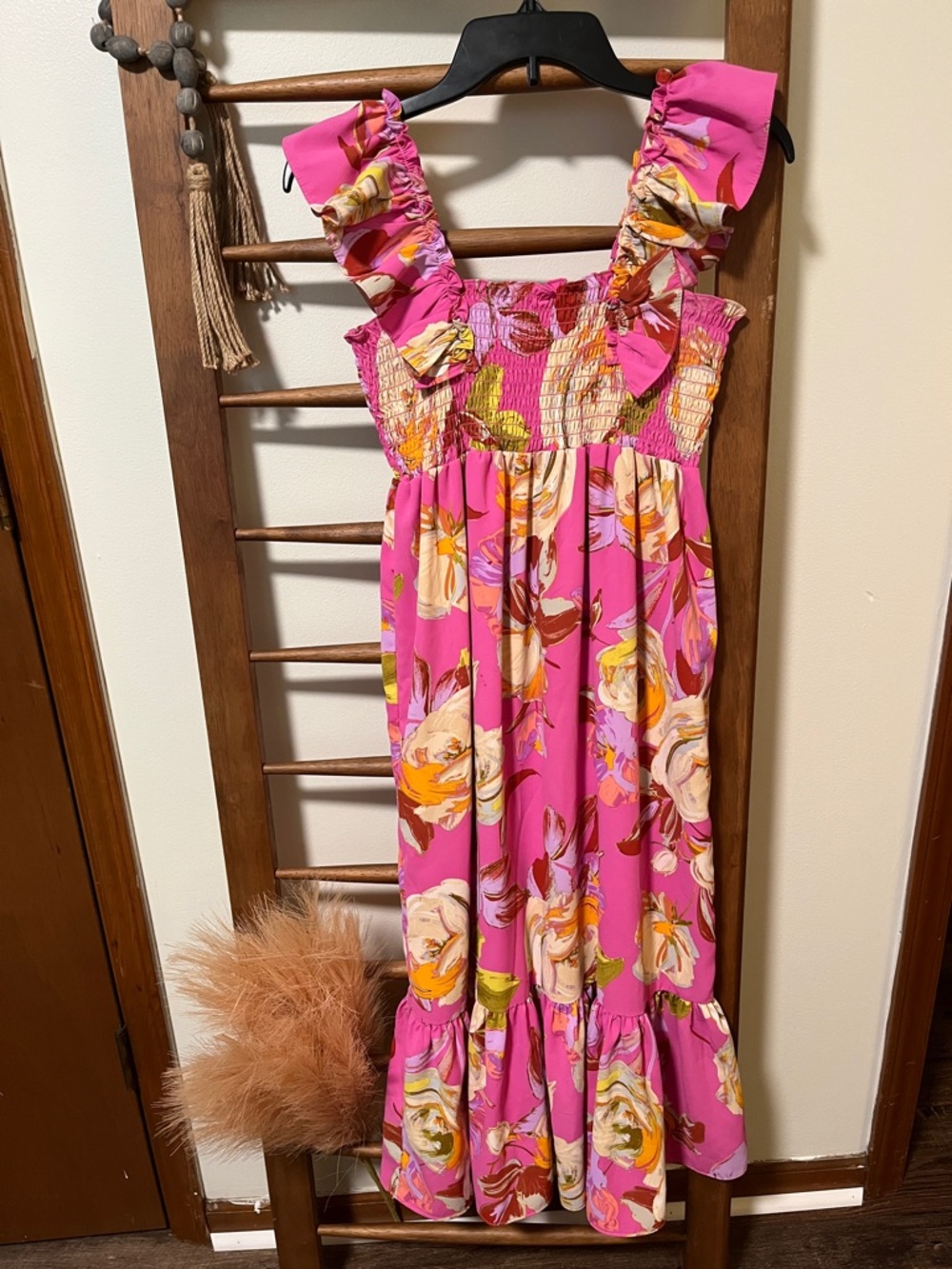 Bonnie Jean Pink Floral Maxi Dress